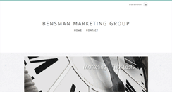 Desktop Screenshot of bensmanmarketinggroup.com