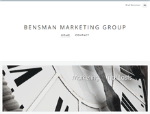 Tablet Screenshot of bensmanmarketinggroup.com